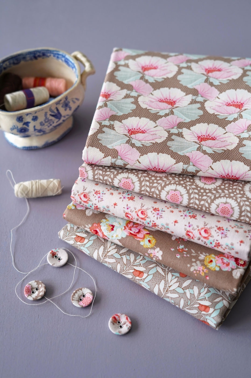 Tilda Patchwork Baumwolle - Maple Farm - Cherrybush Sand